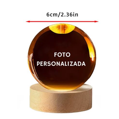 Esfera de cristal Personalizable - LUZ DE LUNAS LLC