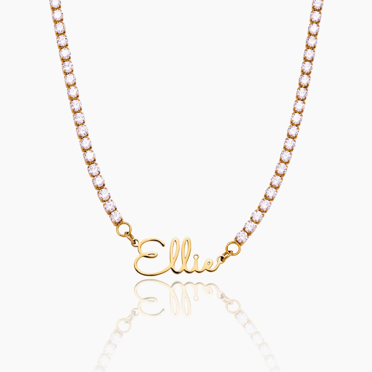 Collar Tennis Con Nombre