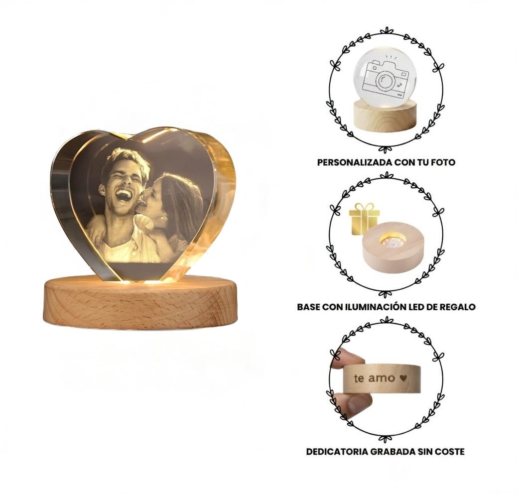 Corazón Personalizable - LUZ DE LUNAS LLC