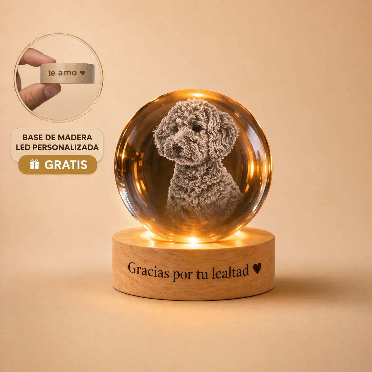 Esfera de cristal Personalizable